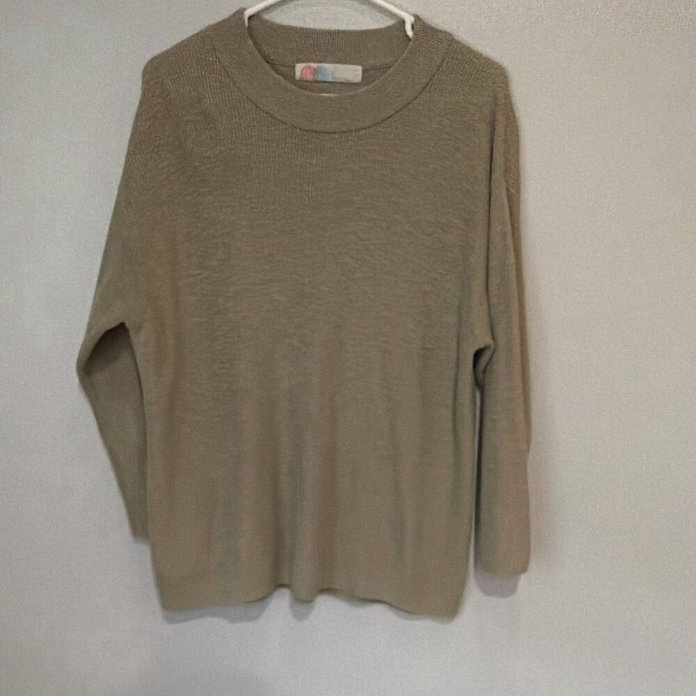 Free People Beach Beige Small Oversized Dolman Sleeve Lagenlook #900